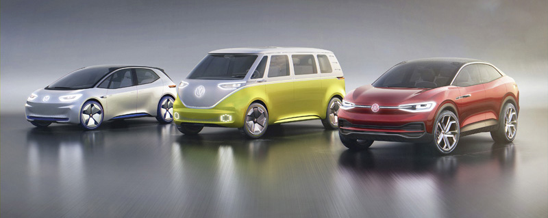 Volkwagen I.D. electric cars family